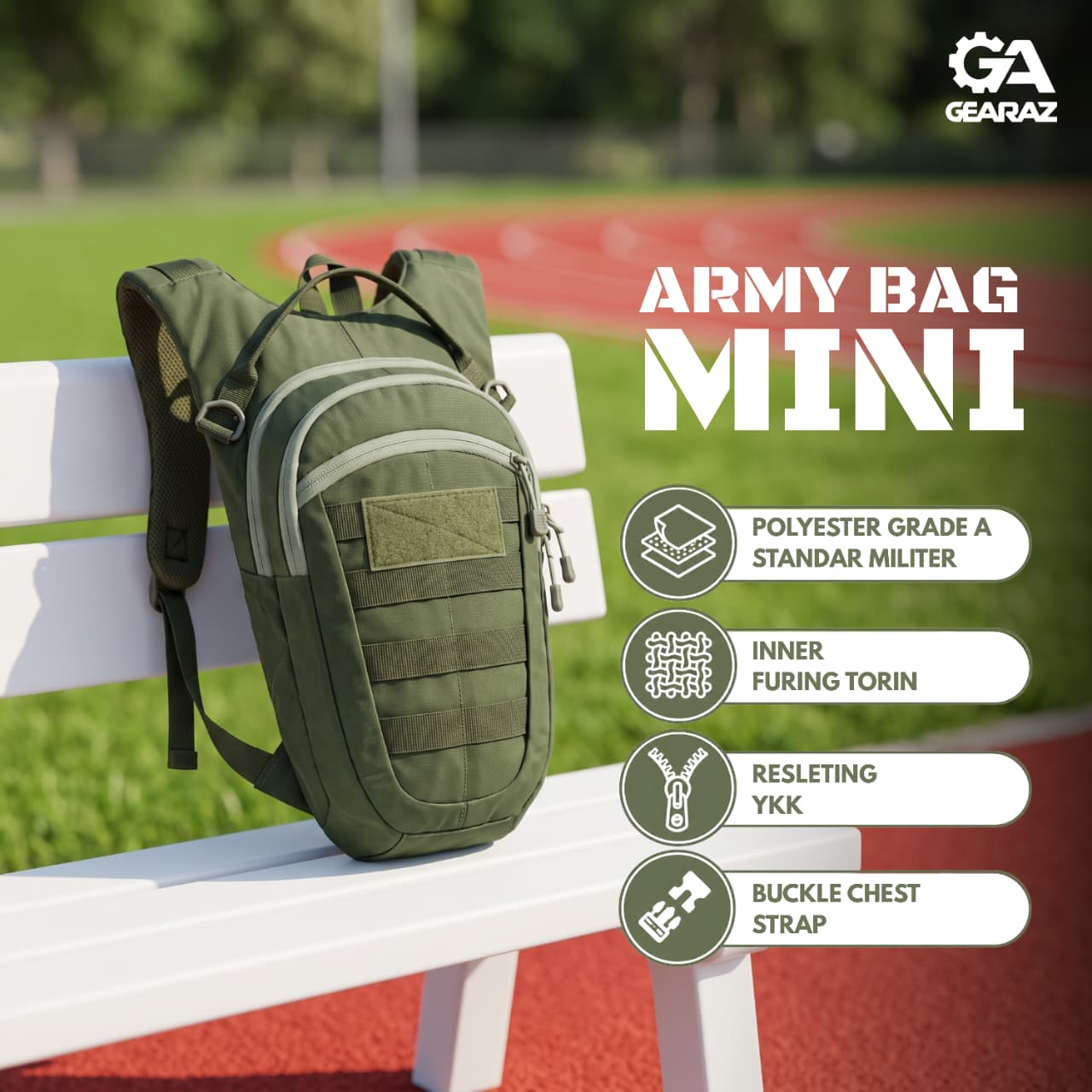 GearAz Mini Army Bag 3l